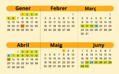 Calendari de festius escolars